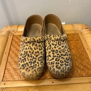 Dansko Leopard Print Mules